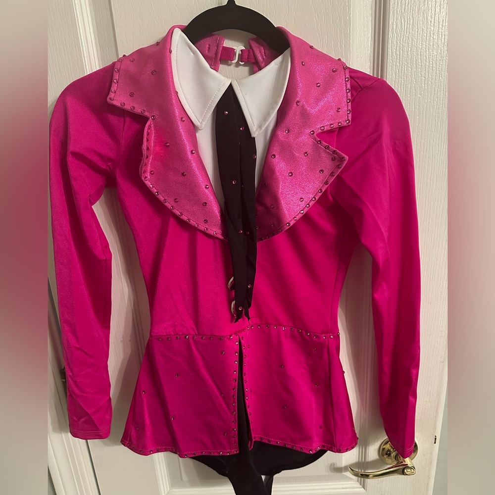 Dance Line Up career girls costume with White Collar